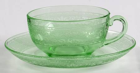 Royal Green Cup and Saucer Set
