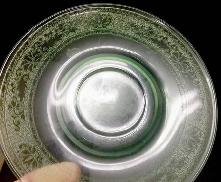 Royal Green Cream Soup Saucer Only