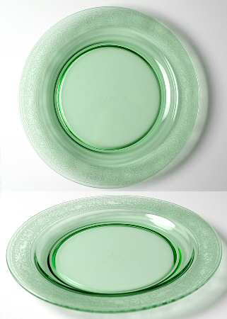 Royal Green Luncheon Plate