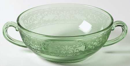 Royal Green Cream Soup Bowl Only