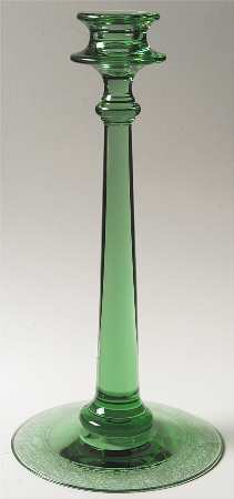 Royal Green 11" Tall Single Light Candlestick