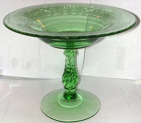 Royal Green Round Compote (Height X Width)