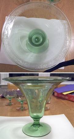 Royal Green 7" Flared Vase