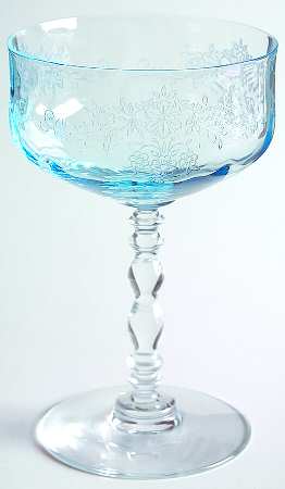 Serenity Blue Champagne/Tall Sherbet