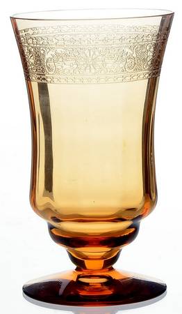 Seville Amber 9 Oz Footed Tumbler