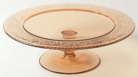 Seville Amber 8" Footed Low Comport