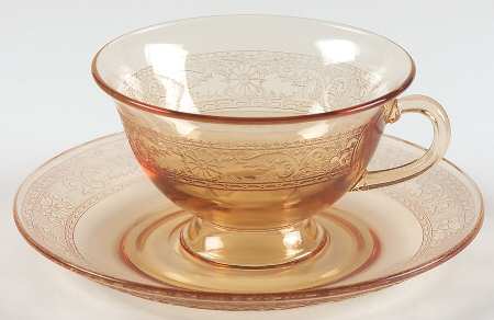 Seville Amber Cup & Saucer Set