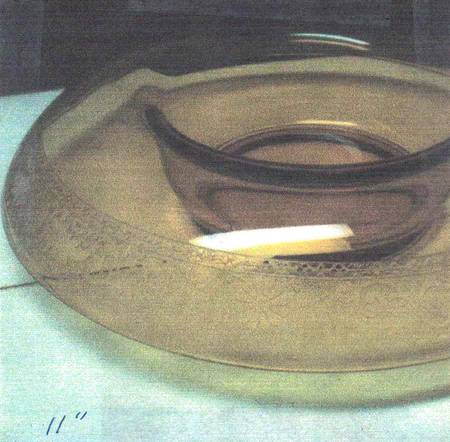 Seville Amber 11" Rolled Edge Bowl