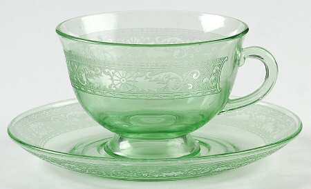 Seville Green Cup & Saucer Set