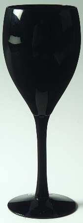 Silhouette Black Tall Water Goblet