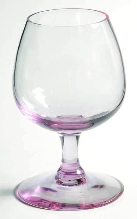 Silhouette Pink Mini Brandy Glass