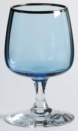 Something Blue Brandy Glass