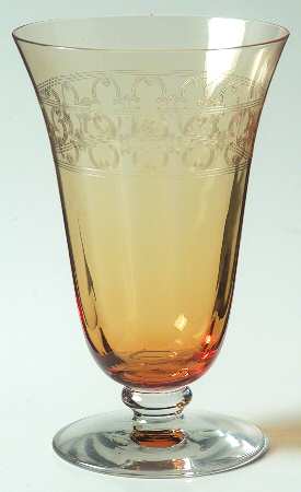 Spartan Amber 9 Oz Footed Tumbler