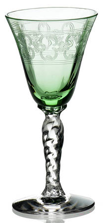Spartan Green Cordial Glass