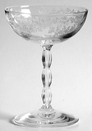 Springtime (Stem #6012, Etch 318) Champagne/Tall Sherbet