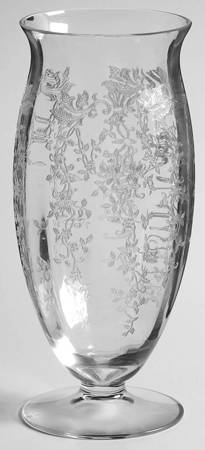 Springtime (Stem #6012, Etch 318) 6" Flower Vase