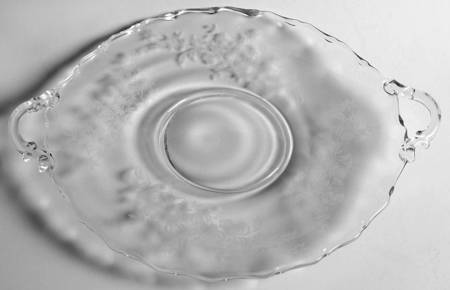 Starflower Handled Cake Plate