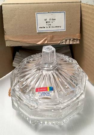 Starlite Clear Candy Dish & Lid