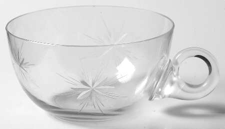 Sunburst Handled Custard Cup