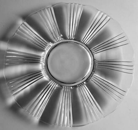 Sunray Clear 11" Torte Plate