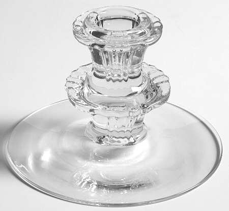 Sunray Clear Single Light Candlestick
