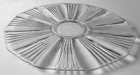 Sunray Clear Medium Torte Plate