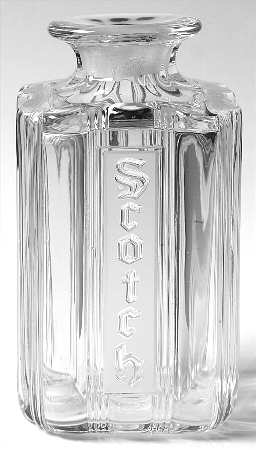 Sunray Clear Scotch Decanter No Stopper
