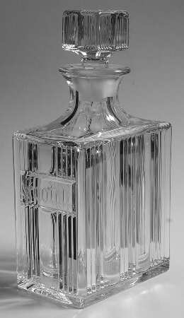 Sunray Clear Scotch Decanter & Stopper
