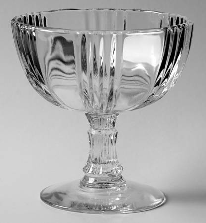 Sunray Clear 4" Height Open Compote