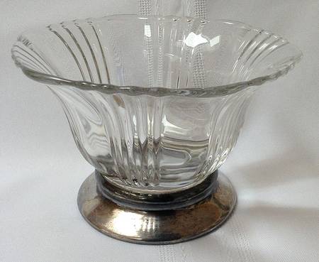 Sunray Clear Footed Mayonnaise Bowl