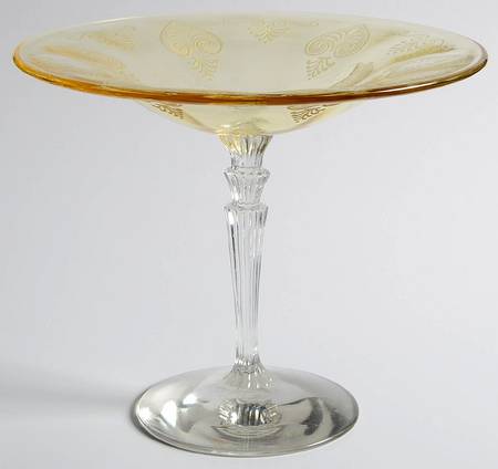Trojan Topaz Round Compote (Height X Width)