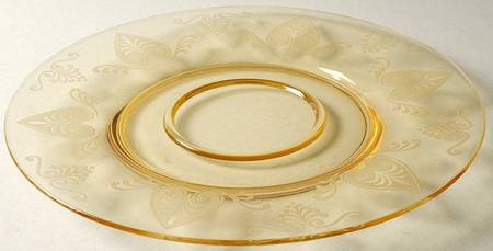 Trojan Topaz Cheese & Cracker Plate No Stand