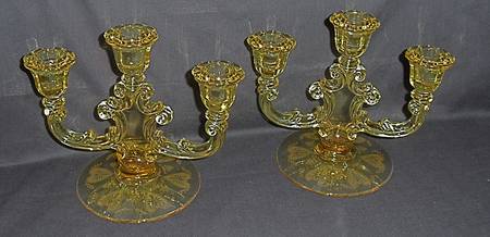 Trojan Topaz 3 Light Candlestick