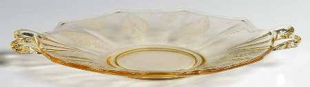 Trojan Topaz Lemon Plate with Bow Handle
