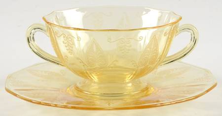 Trojan Topaz Cream Soup & Saucer Set
