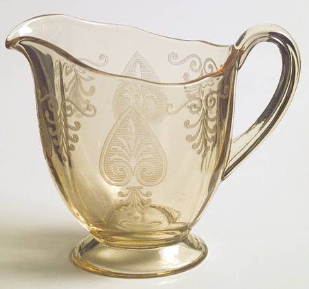 Trojan Topaz Footed Creamer