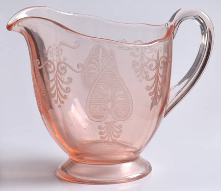 Trojan Pink (Rose) Footed Creamer