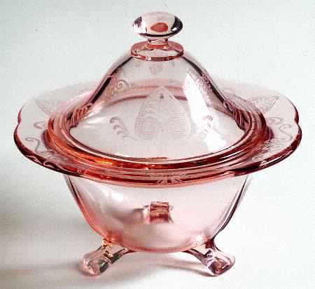 Trojan Pink (Rose) Candy Jar & Lid