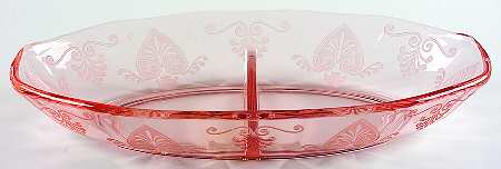 Trojan Pink (Rose) 8" Oval 2 Part Relish