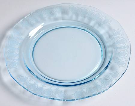 Vernon Blue (Azure) Luncheon Plate