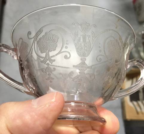 Vernon Clear Bouillon Cup & Saucer Set