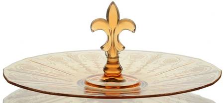 Vernon Amber Center Handle Tray