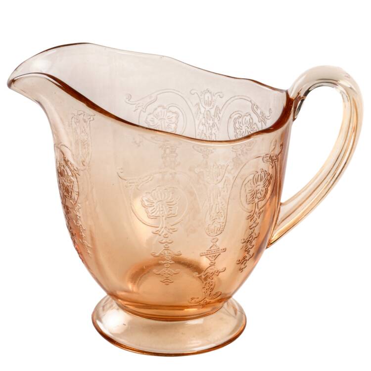 Vernon Amber Footed Creamer