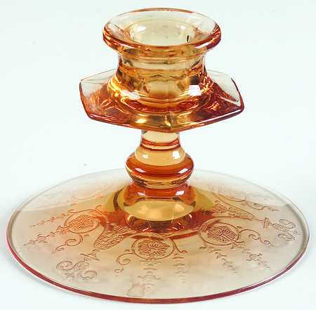 Vernon Amber 3" Single Light Candlestick