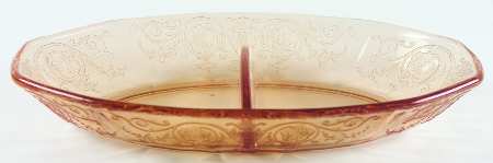 Vernon Amber 8" Oval 2 Part Relish