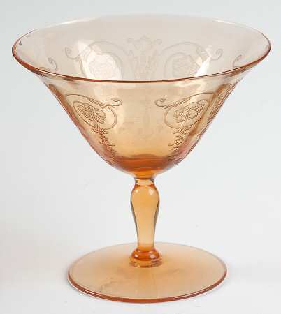 Vernon Amber Low Sherbet