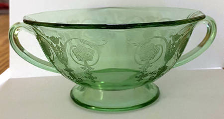Vernon Green Cream Soup Bowl Only
