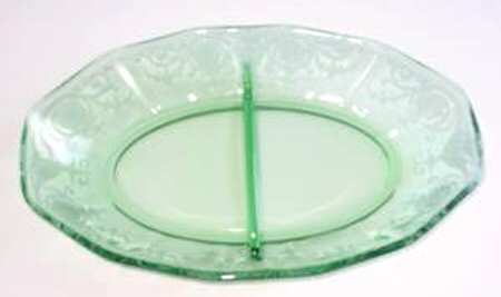 Vernon Green 8" Oval 2 Part Relish