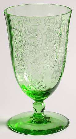 Verona Green Juice Glass