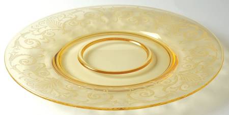 Versailles Topaz (No Trim) Cheese & Cracker Plate No Stand